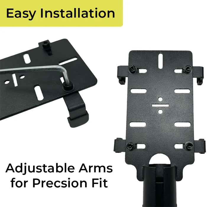 Adjustable clamp system for AgozTech drive-thru handheld mount for Shift4 Mobile POS Terminal
