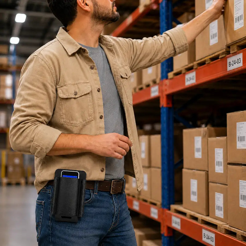Maintenir une position définie de la ceinture pour l'utilisation des appareils portables Datalogic