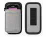 Gray Zebra scanner case with black strap and AGOZ branding on a white background