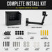 Complete install kit for SATO mobile printer arm mount with holder, bracket arm, screws, washers, nuts, and hardware