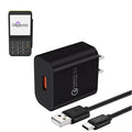 Chargeur mural pour terminal POS portable Dejavoo P17 avec câble USB-C | Agoz