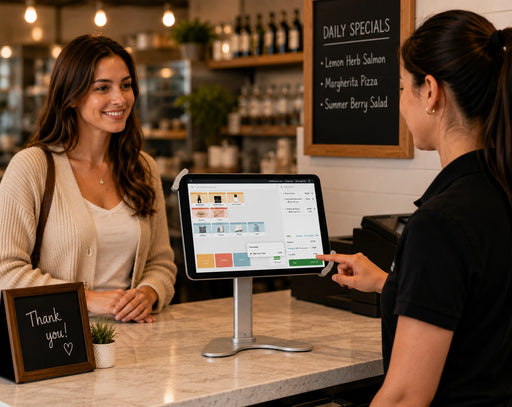 Heavy-Duty Retail Tablet Stand for Microsoft Surface Go 3 - High-Profile