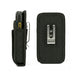 AgozTech black holster case for Zebra Tc53 handheld mobile computer, side and back view
