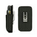 AgozTech black holster case for Zebra TC77 handheld mobile computer, side and back view