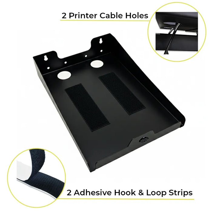 Stainless Steel Zebra ZD621 Direct Thermal Wall Mounted Printer Shelf