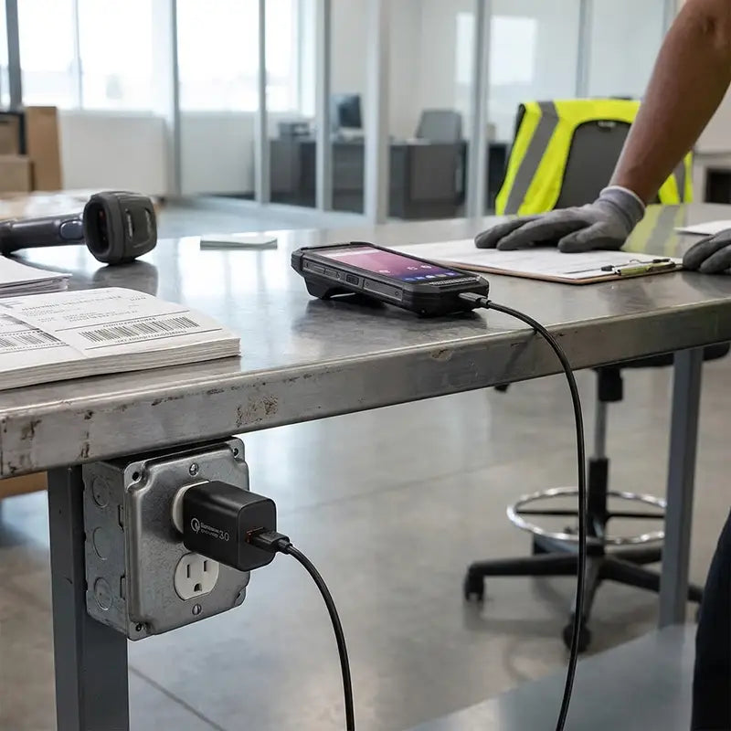 Standardiser la recharge USB-C Zebra aux postes de travail